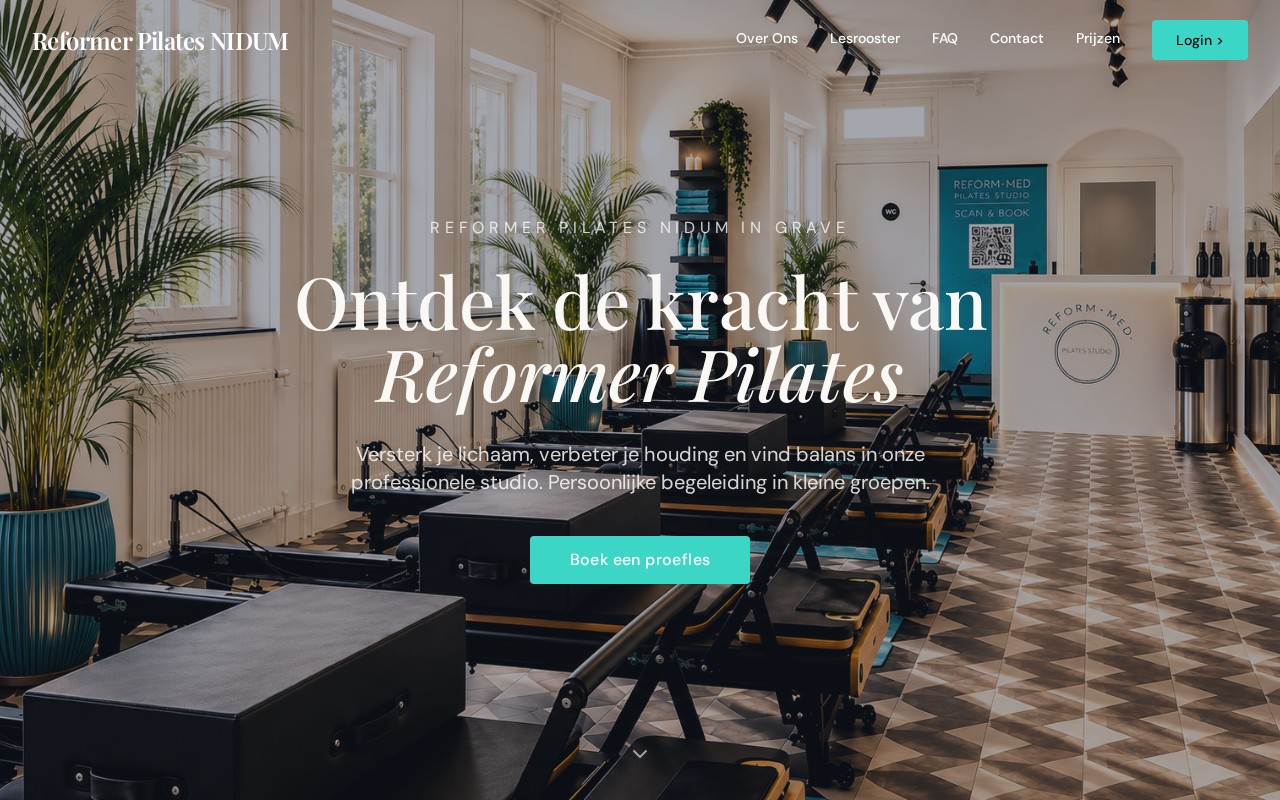 Voorbeeld van Reformer Pilates Nidum